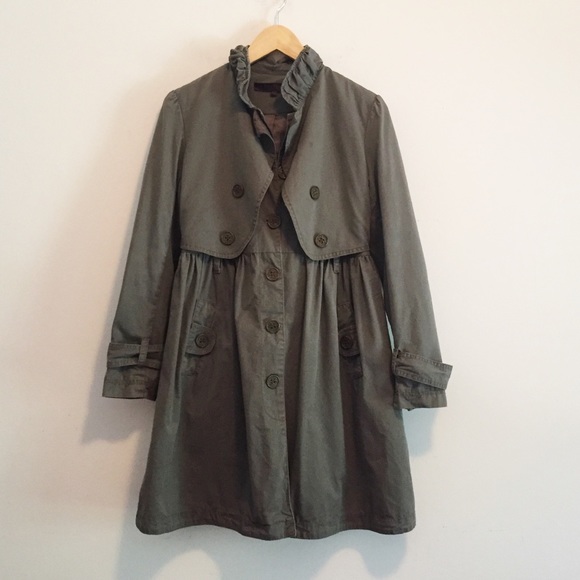 MaxMara Jackets & Blazers - MaxMara military jacket fall coat trench empire